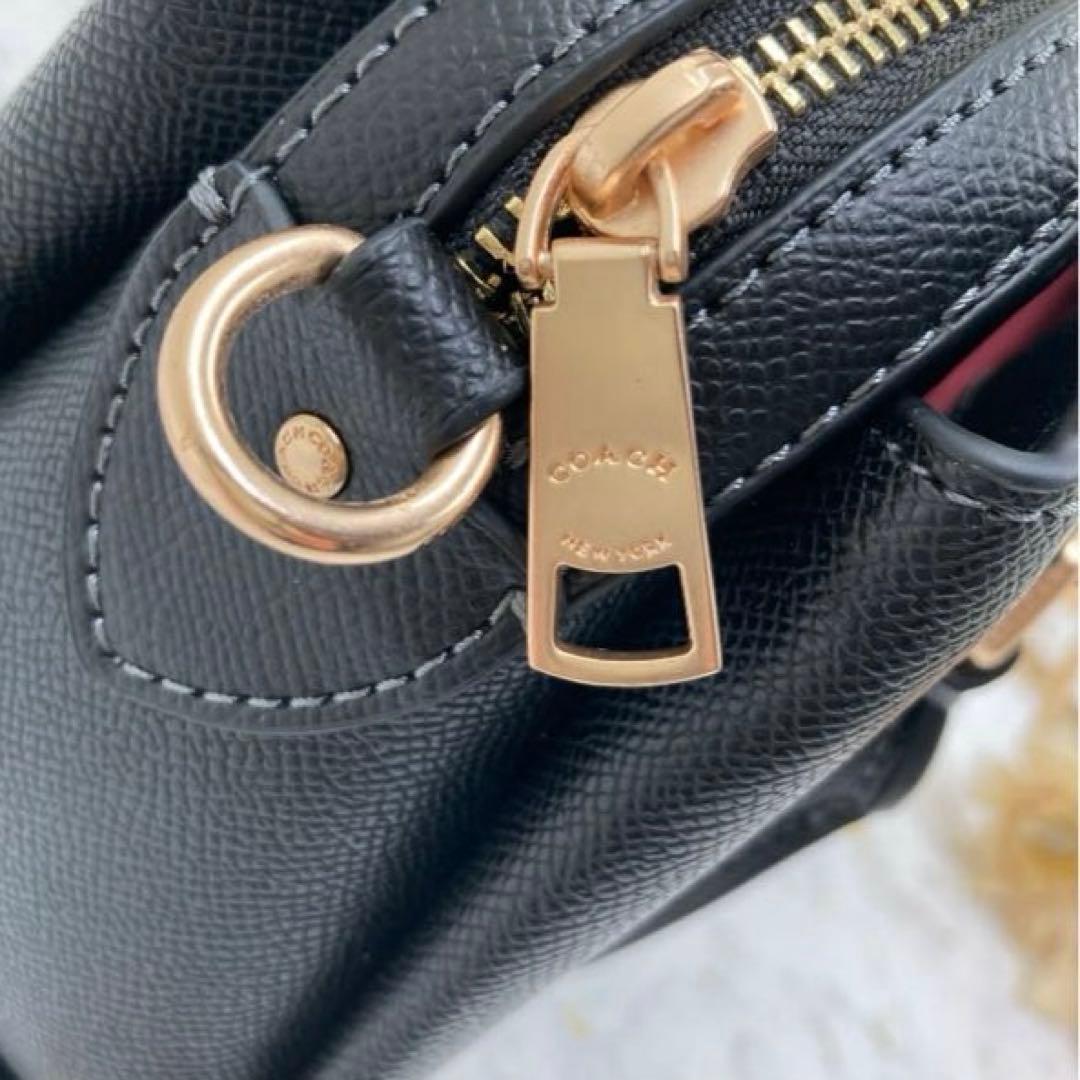 極美品❣️COACH2wayバッグ ショルダーバッグブラックコンパクトレザー袋付