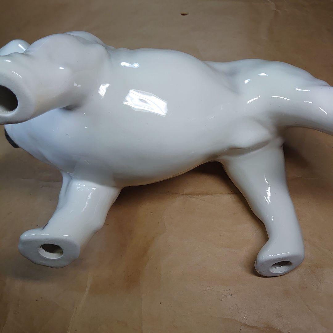 ブルドッグ　オブジェ　イタリア　陶器