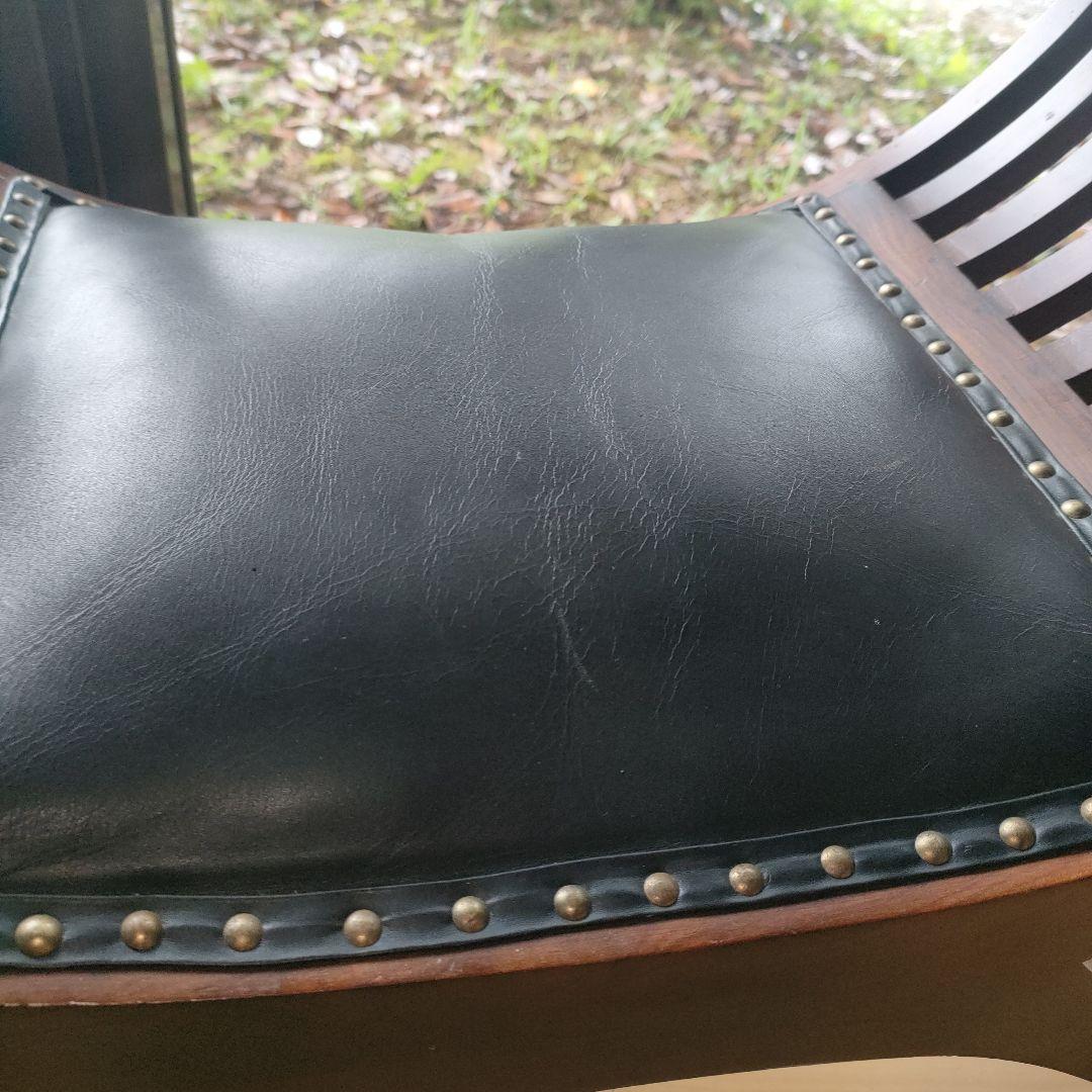 カルティニチェア 本革シート 椅子 バリ家具 アジア家具 スツール チェア