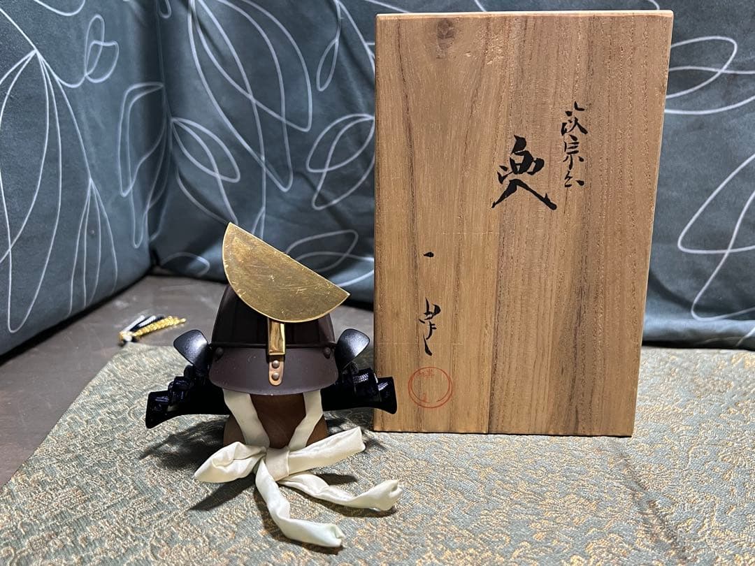 甲冑師 加藤一冑 八日月兜 伊達政宗 戦国武将 兜 置物