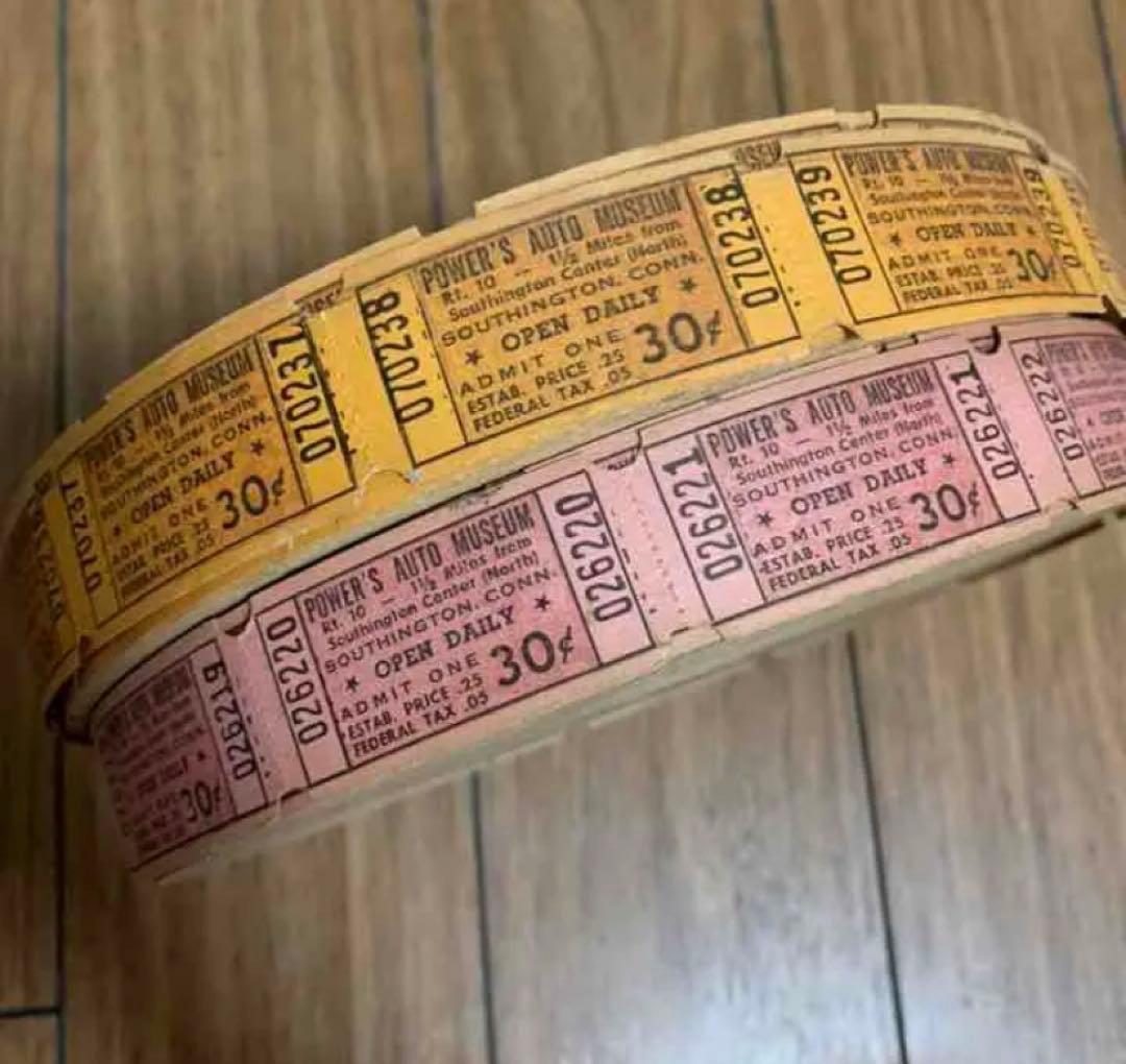 海外紙物　人気　レア　ヴィンテージチケット 大量　2種×500枚→1000枚