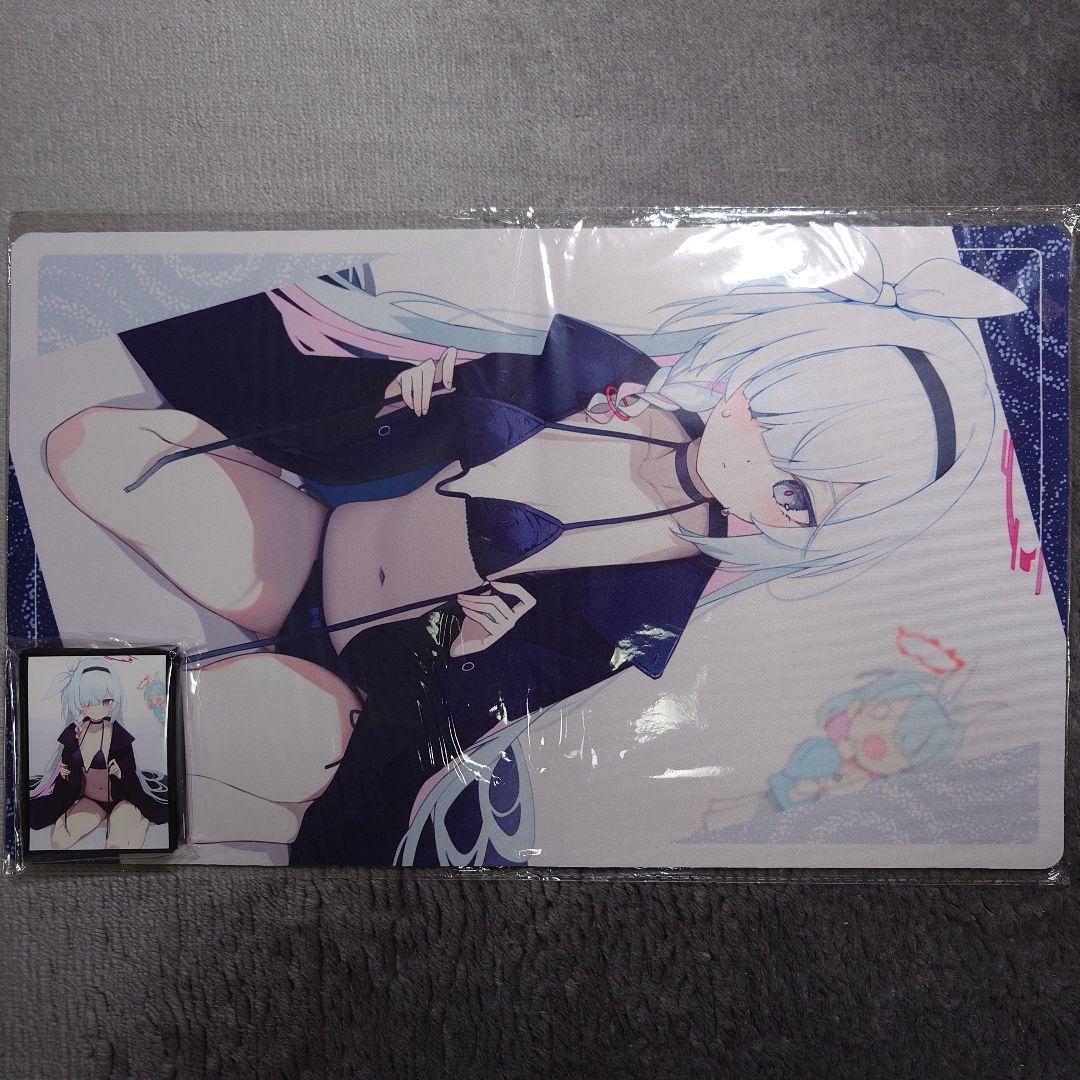 α1 ブルアカ 着替え&黒い下着 プラナ スリーブ&プレイマット