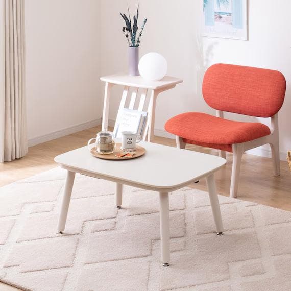 ニトリ★高さが変えられる2Wayこたつテーブル/幅80×奥行60(ホワイト)