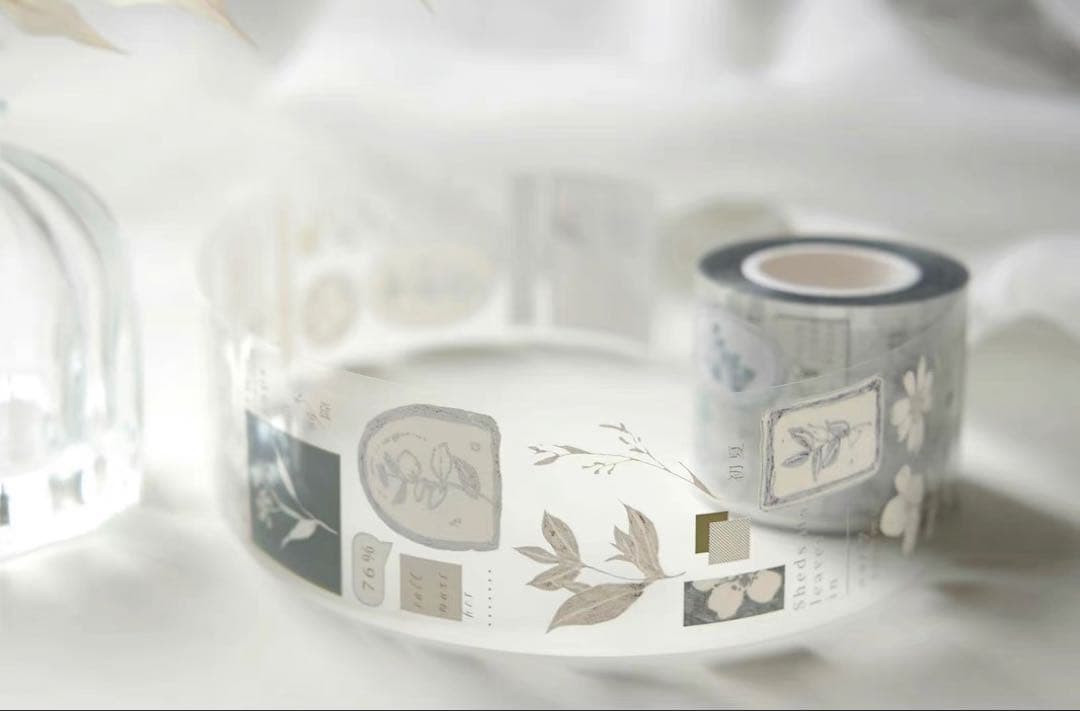 ⭐️SALE⭐️ 雀斑茶《蝉时雨》海外マスキングテープ　マステ 【1338】