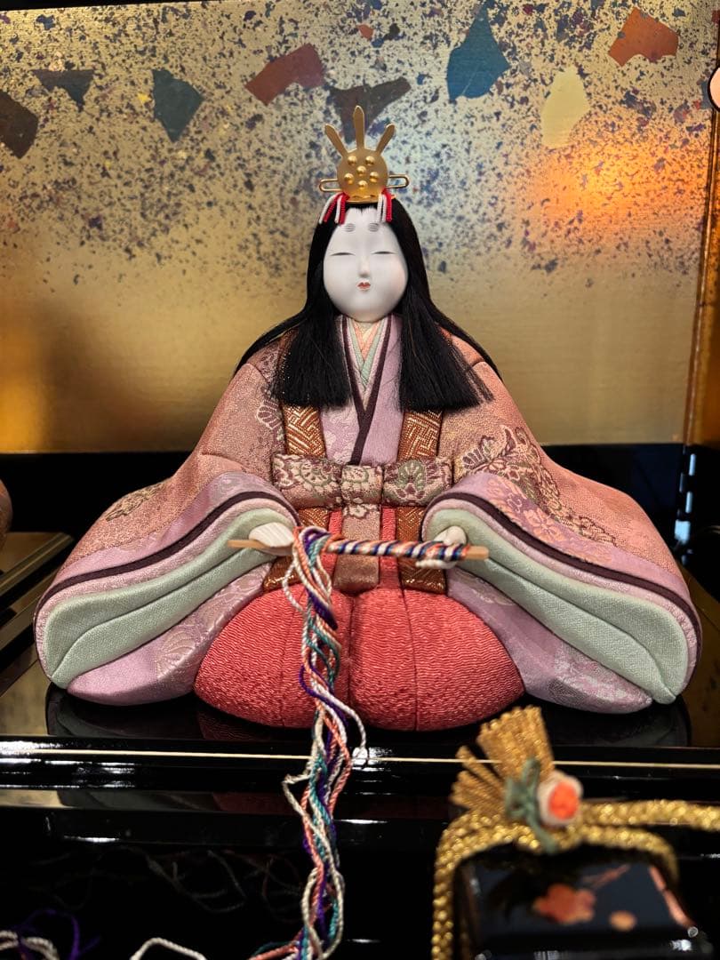 木目込み雛人形10人飾り