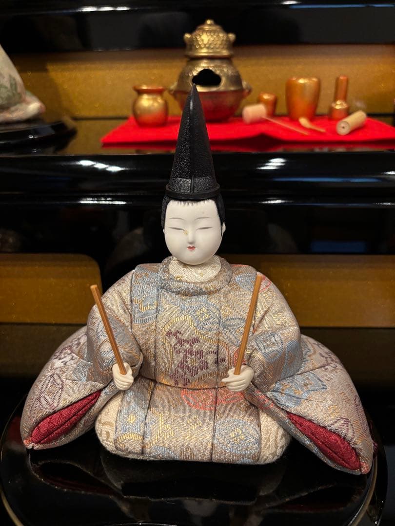 木目込み雛人形10人飾り