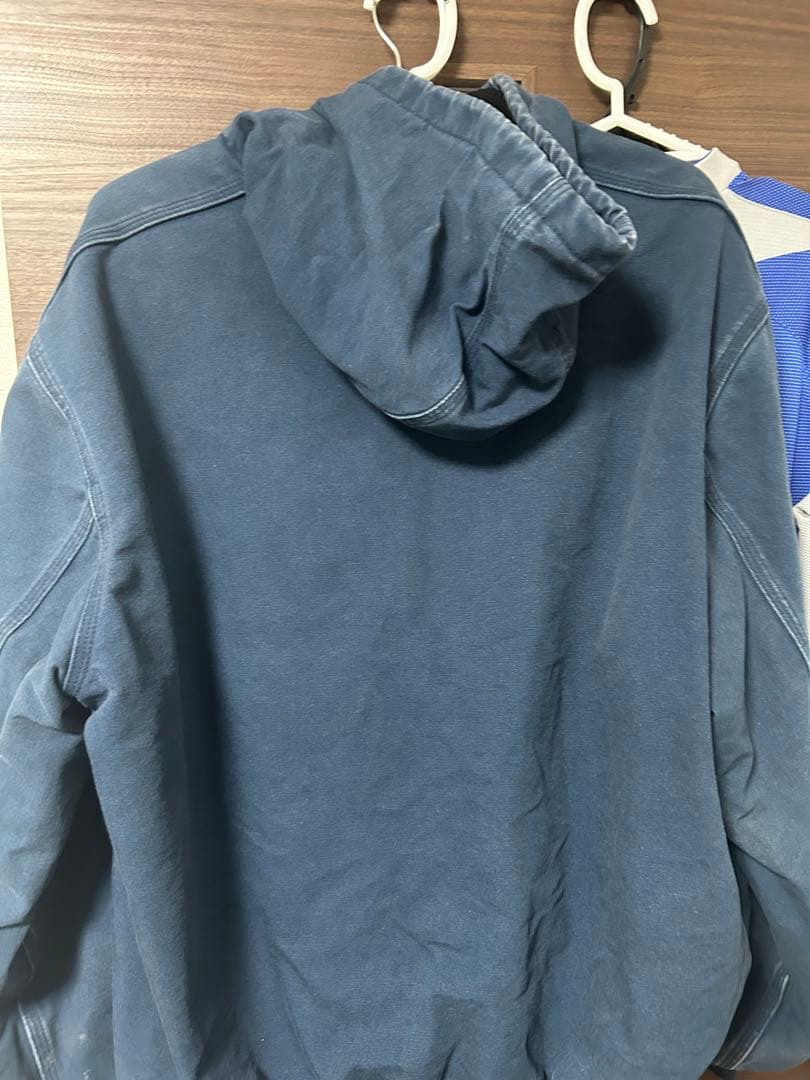 Carhartt カーハート アクティブジャケット USA製 ネイビー企業ロゴ