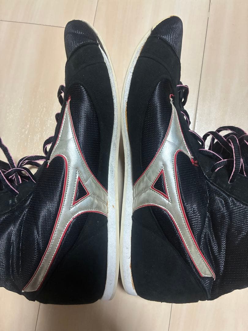 【Mizuno】ボクシングシューズ ブラックレッド ローカット オーダー 希少