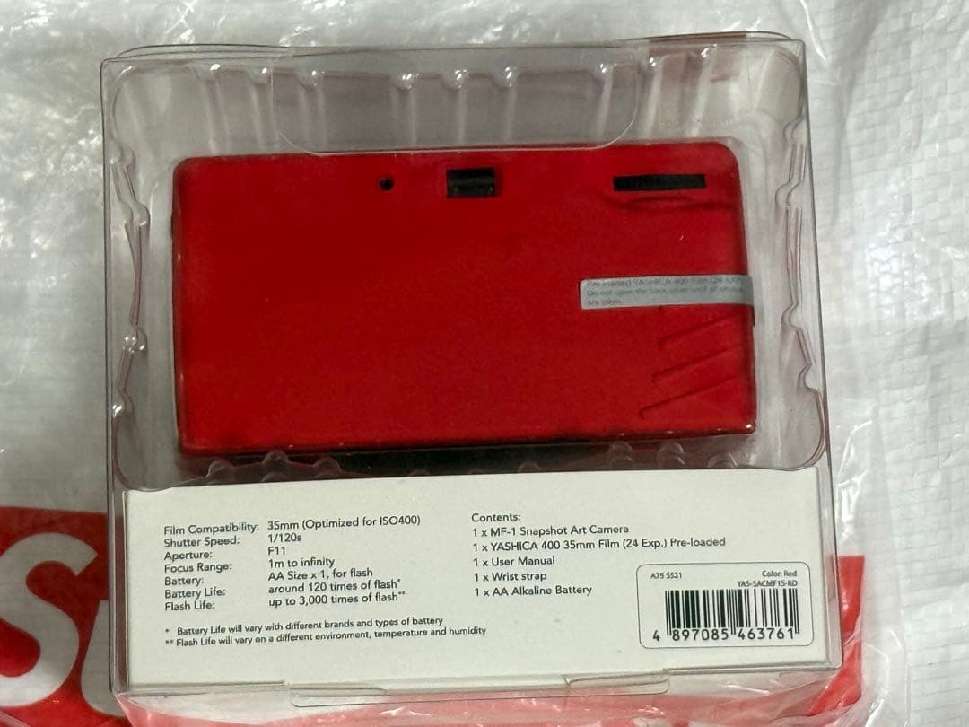 Supreme × YASHICA ロゴフィルムカメラ 新品未使用