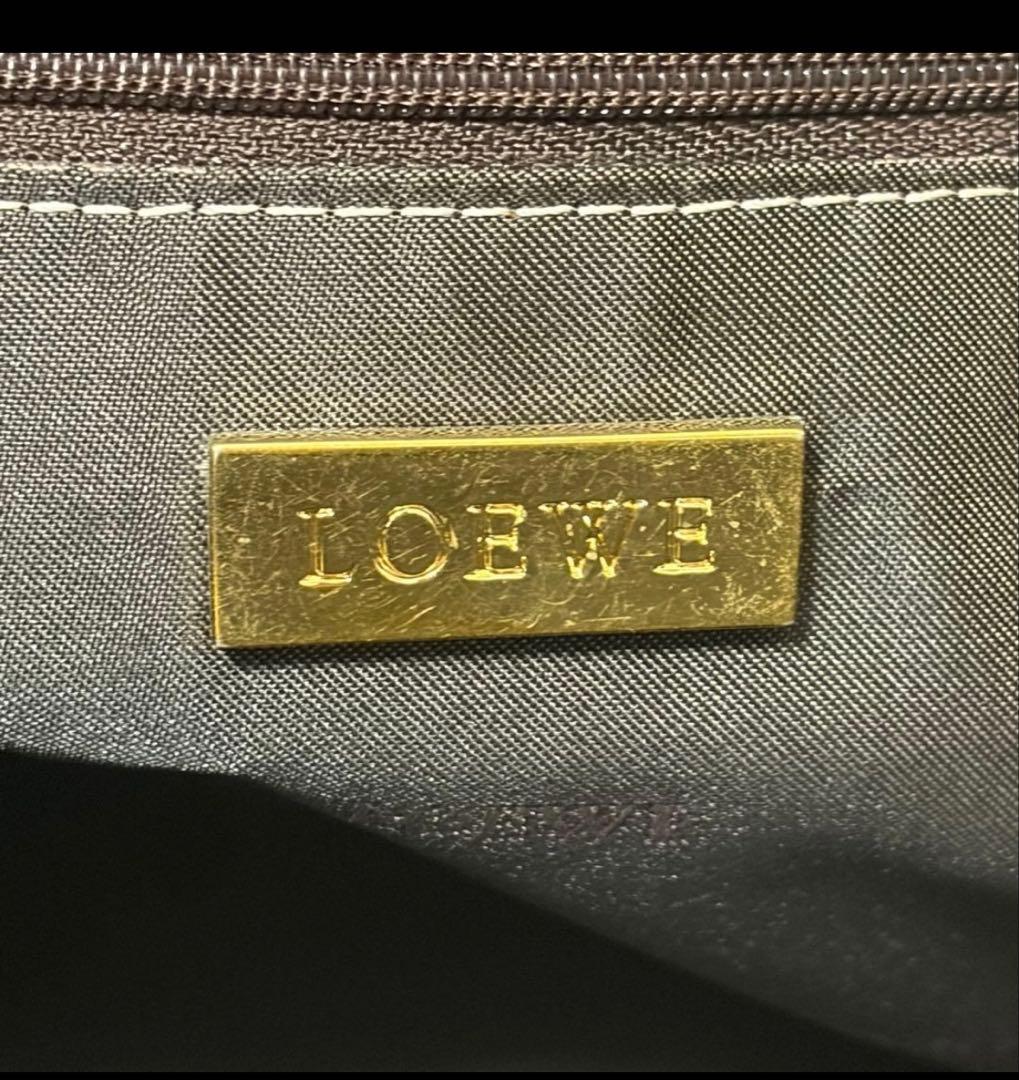 LOEWE ロエベ ハンドバッグ フスタ アナグラム南京錠 鍵付き　ブラック　黒