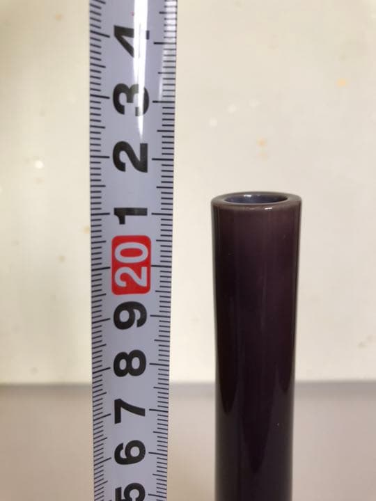 人間国宝 3代目 徳田八十吉 鶴首 花入 T29 共箱 共布 栞付き