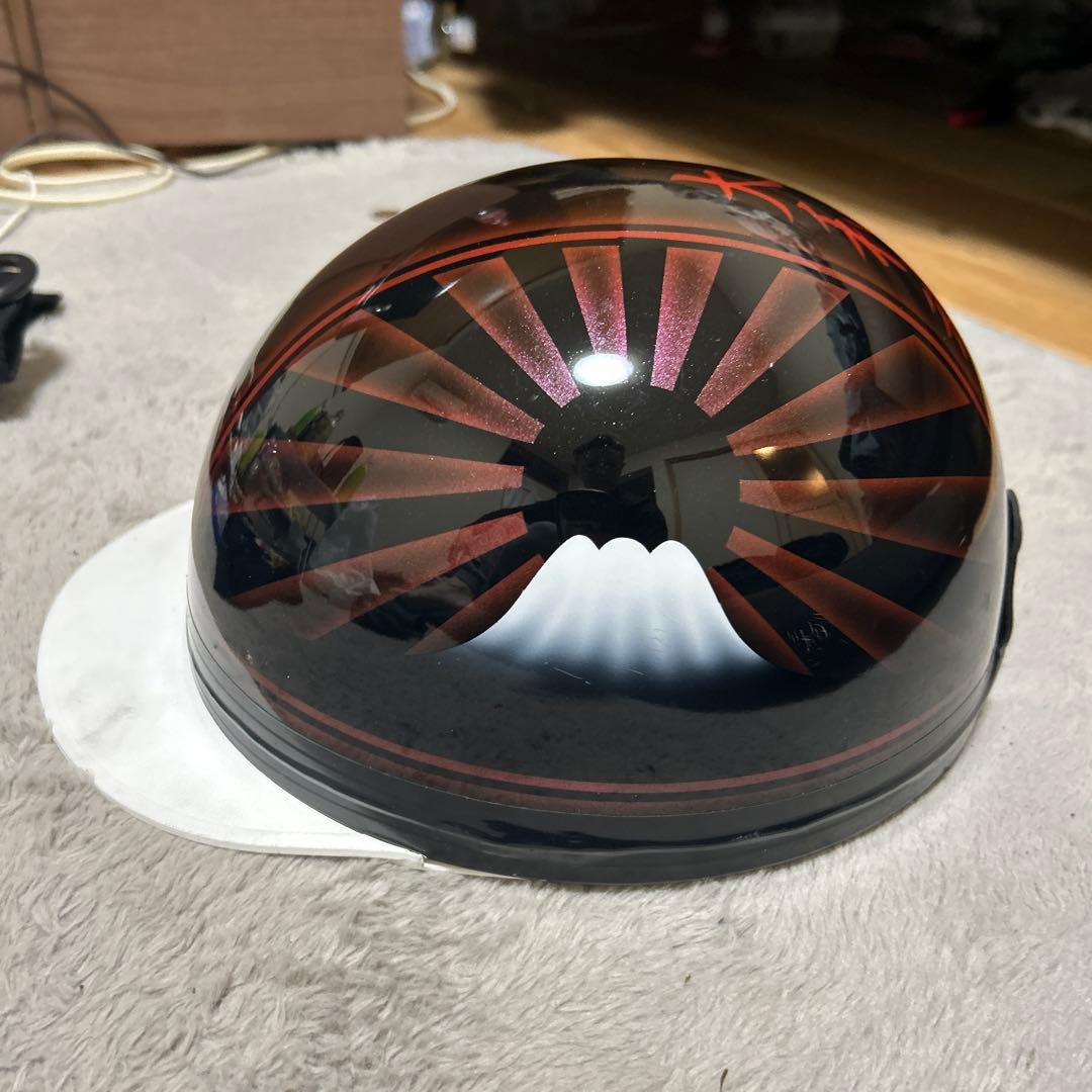 コルク半　カスタム　富士日章　三つボタン　赤黒高級クリヤ