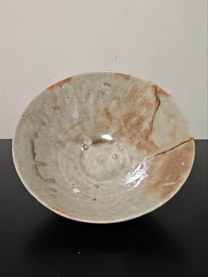 古瀬戸大降り茶碗　江戸時代