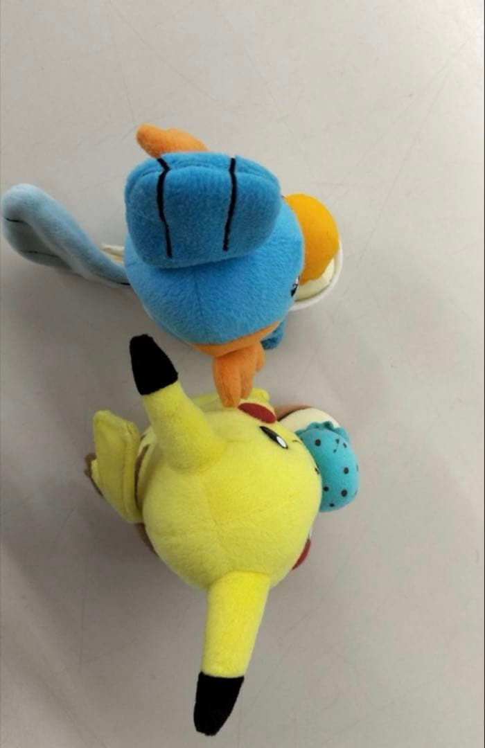 △ポケモン　ポケモンセンター とりかえっこぬいぐるみ　ピカチュウ＆ミズゴロウ