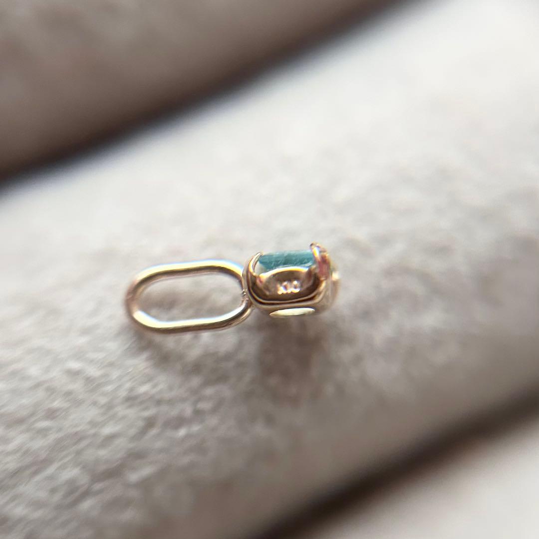 パライバトルマリンのペンダントトップ　K10