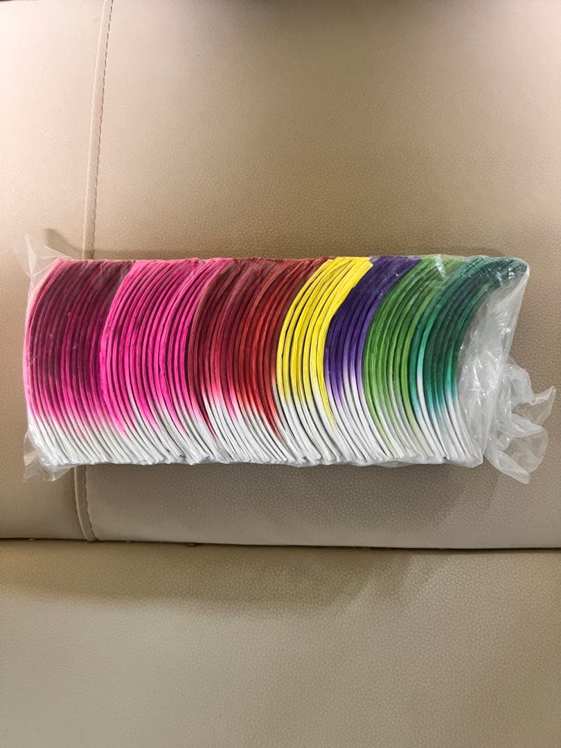 蓮紙　韓紙　7色計70束