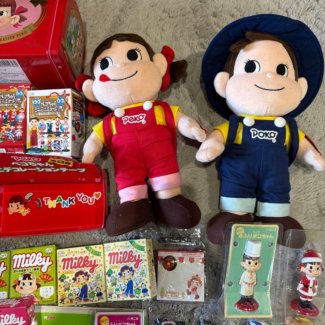 ミルキー　ペコちゃん　キャラクターグッズセット