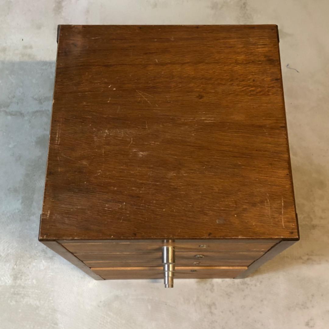 昭和　アンティーク　木製　書類棚　書類ケース　箪笥　レターケース　引き出し