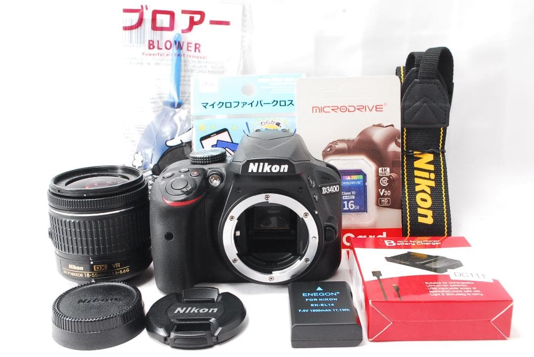 ✨ショット回数925回✨ほぼ新品✨Nikon D3400 レンズセット