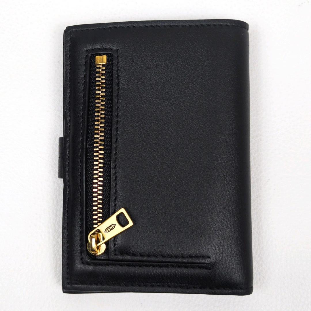 現行 美品 J&M Davidson ロサンジフォルド ブラック 折り財布