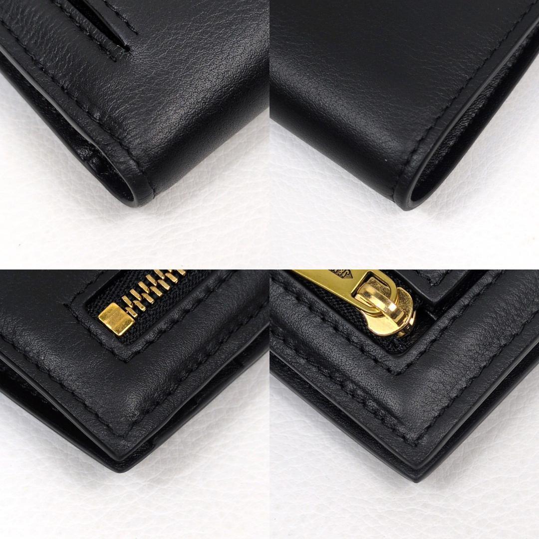 現行 美品 J&M Davidson ロサンジフォルド ブラック 折り財布