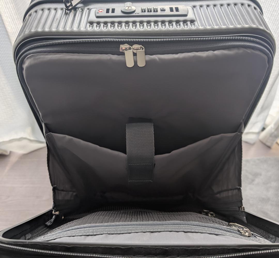 値下げoltimo オルティモ キャリーケース フロントオープン 38Lブラック