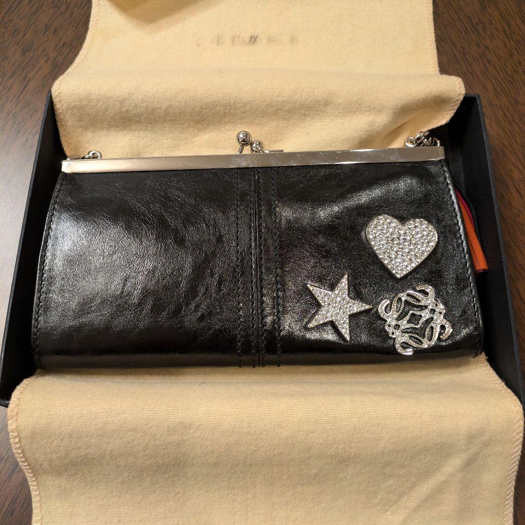 LOEWE ビジュー付きミニバッグ