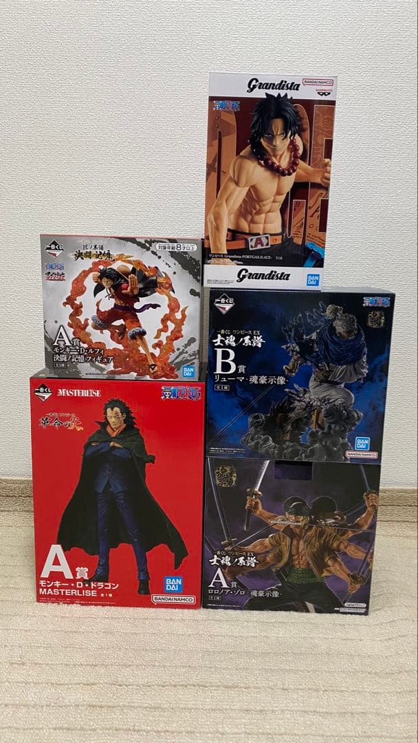 一番くじ　ワンピース　フィギュア　5点セット