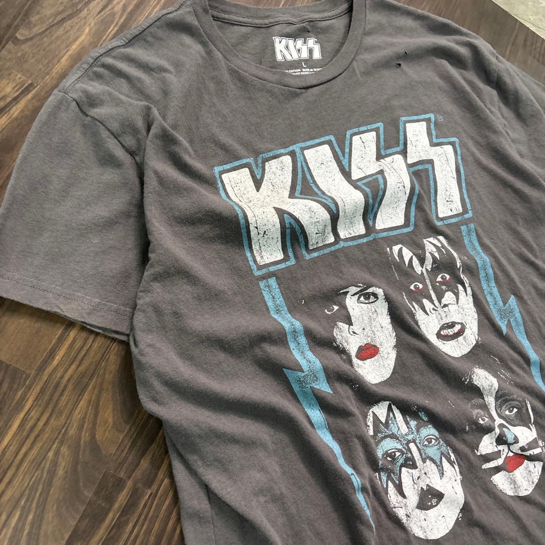7TSM1【KISS】バンドTシャツ　ロック　古着used