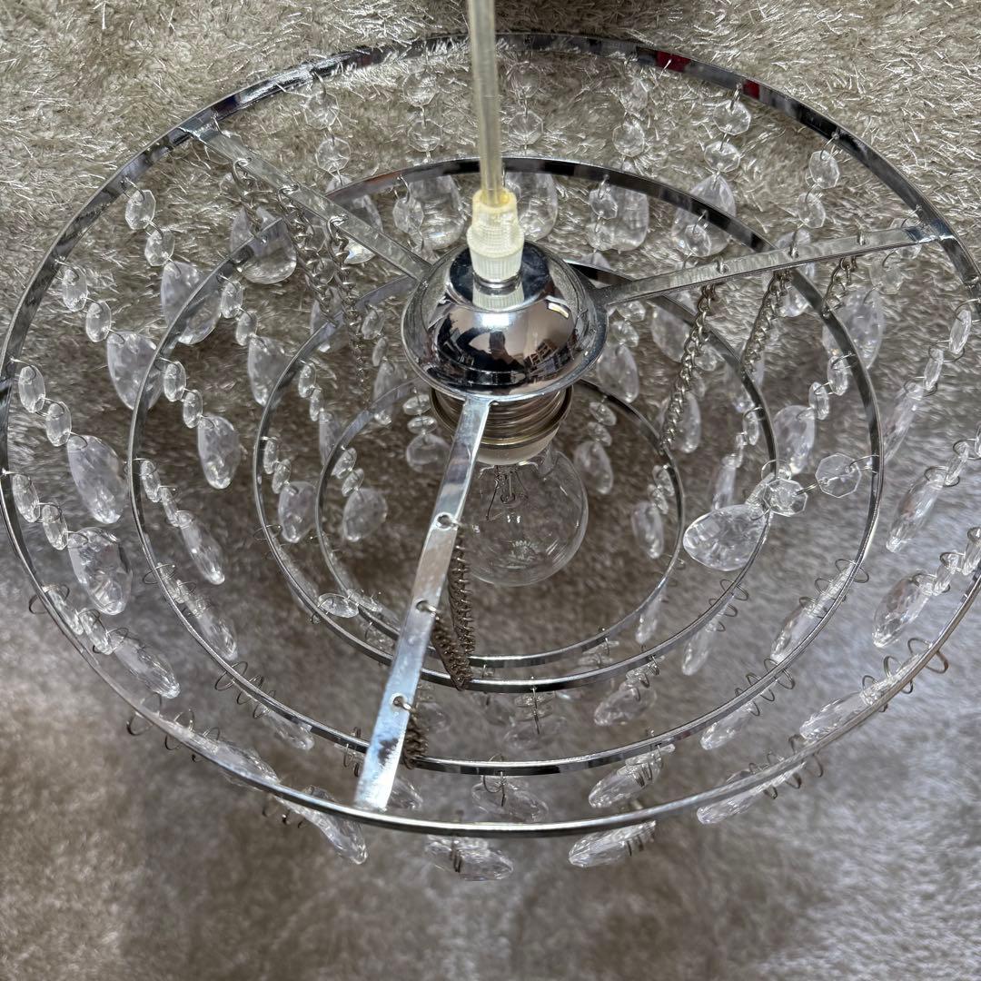 ディクラッセ　シャンデリア　2灯セット　クリスタルビーズ