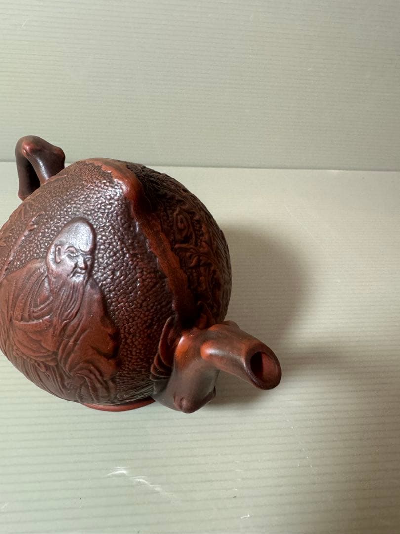 2866 中国茶器 桃型 水滴急須 急須