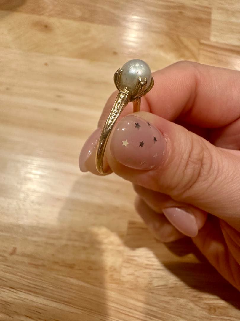 ヴィンテージ K18パールリング