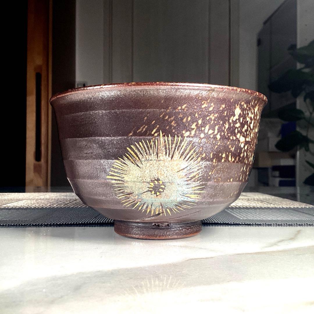 九谷焼　光崖窯　三代目　高聡文　抹茶茶碗