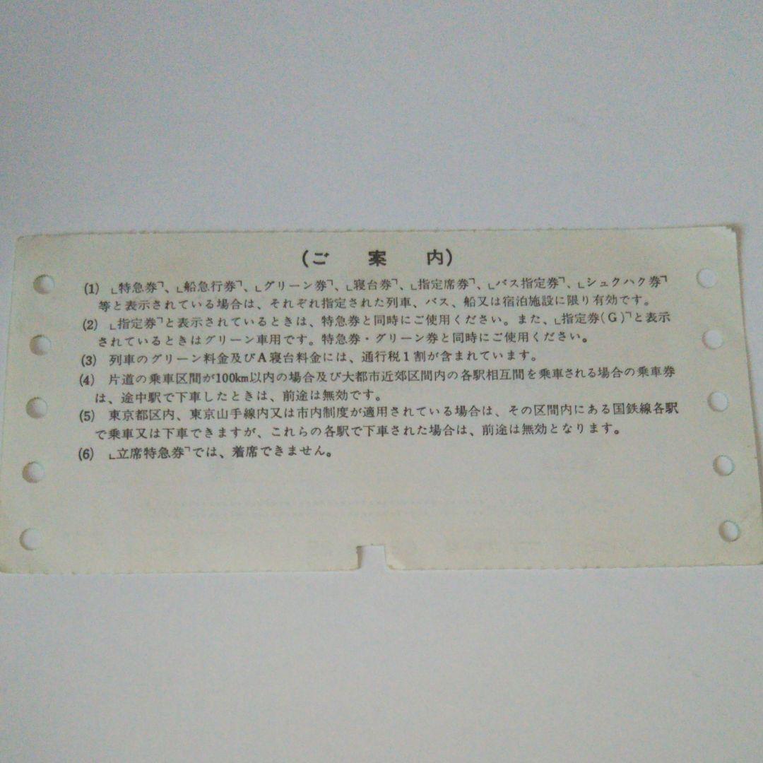 使用済み、国鉄時代のマルス乗車券