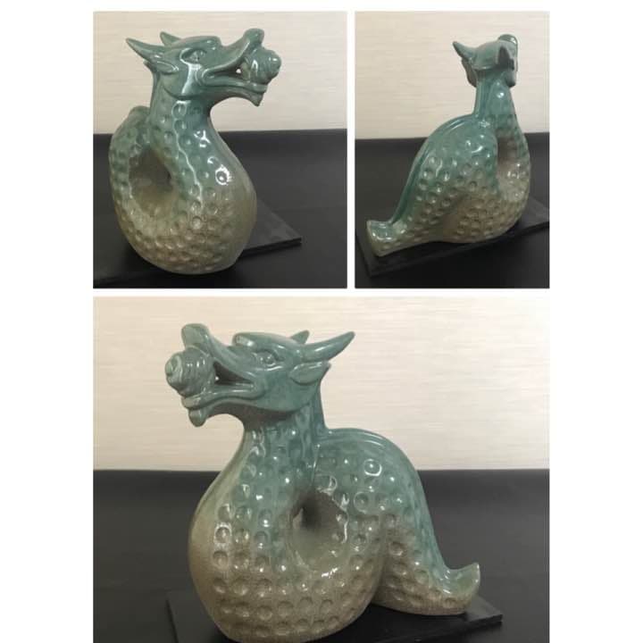 骨董 常滑 陶器 干支 鳥 竜 猪 風水 水滴 茄子 信楽焼 置物