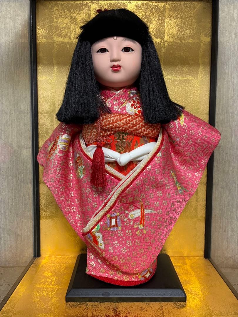 市松人形・人形の高さ約40cm・日本人形