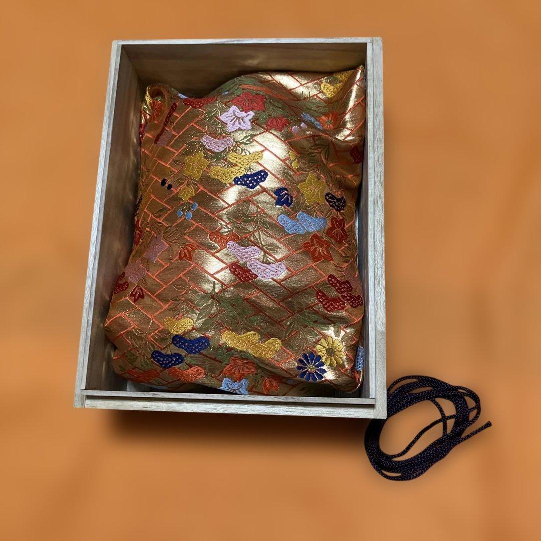 能面　狂言面　空吹　うそぶき　木彫り　手彫り　桐箱