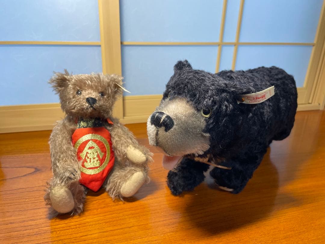 シュタイフ 金太郎 ベア&クマ セット 昔話シリーズ1500体　白タグ