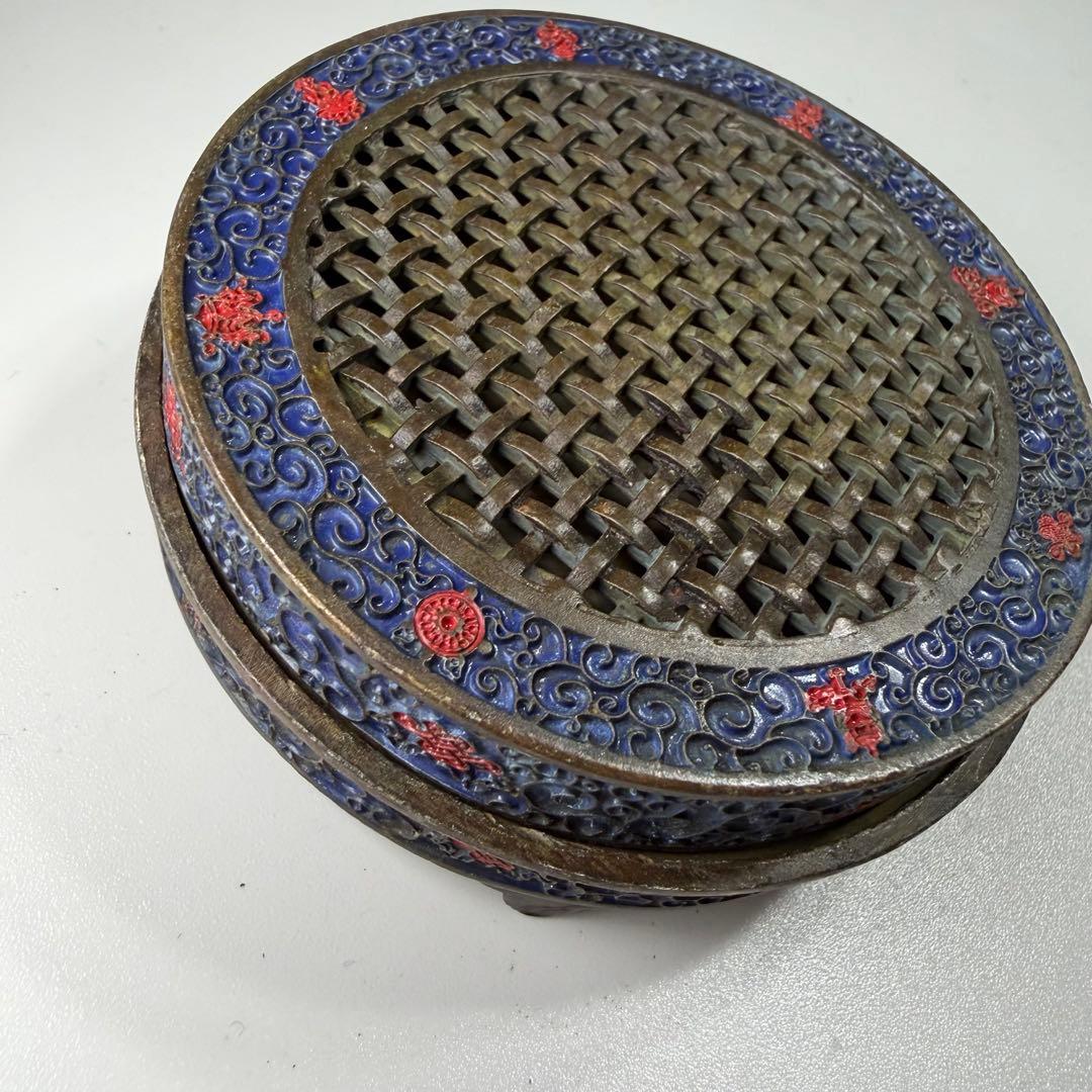 香炉　繊細の置物　美術品　旧蔵