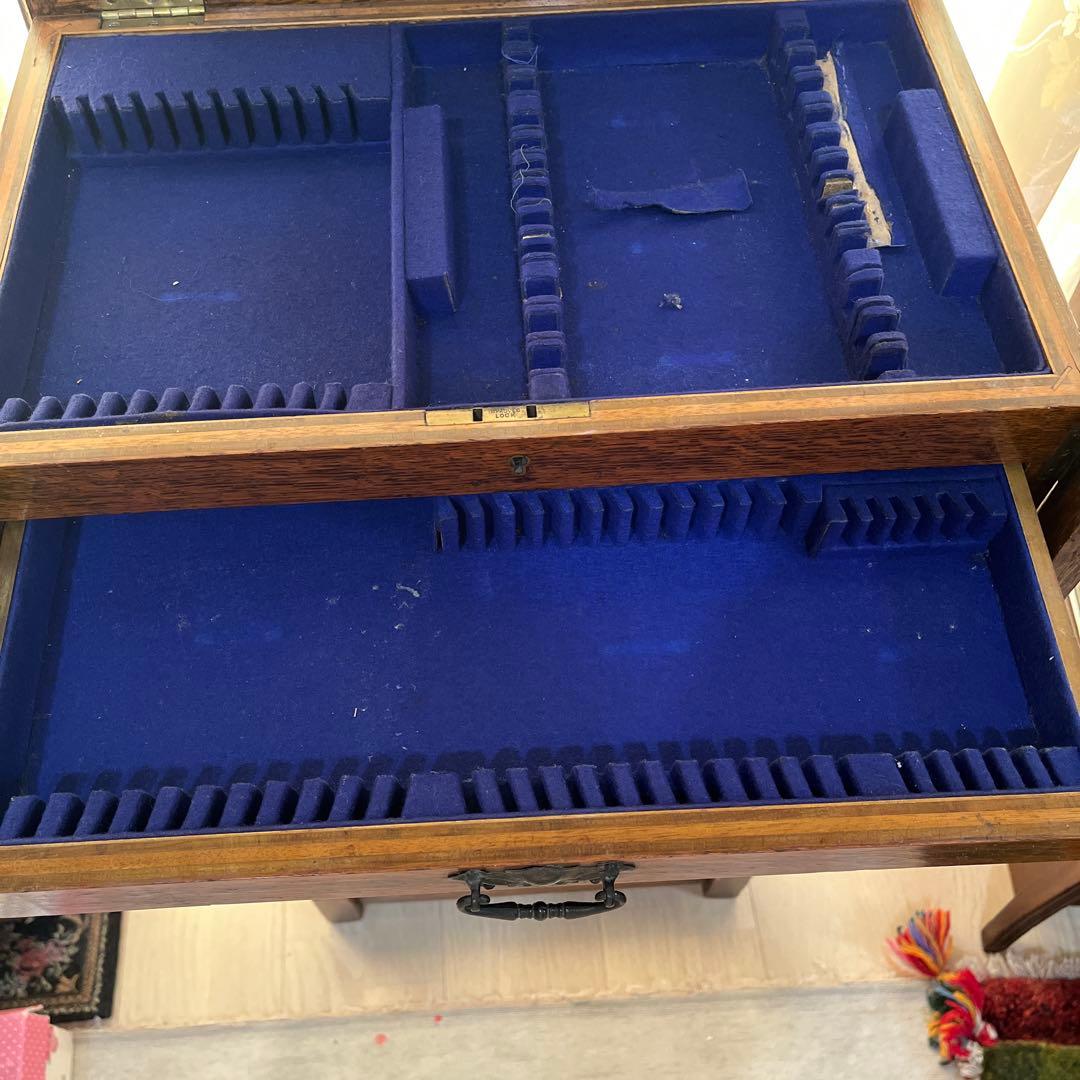 アンティーク　カトラリーケース　コンソールテーブル　ミニチェスト