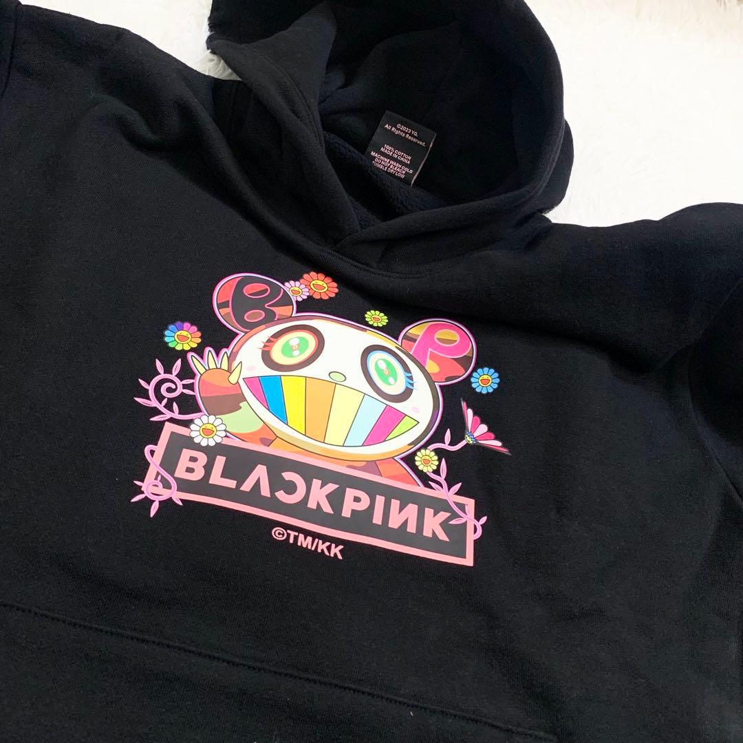 【限定】 BLACKPINK × カイカイキキ コラボ パーカー M 村上隆 黒