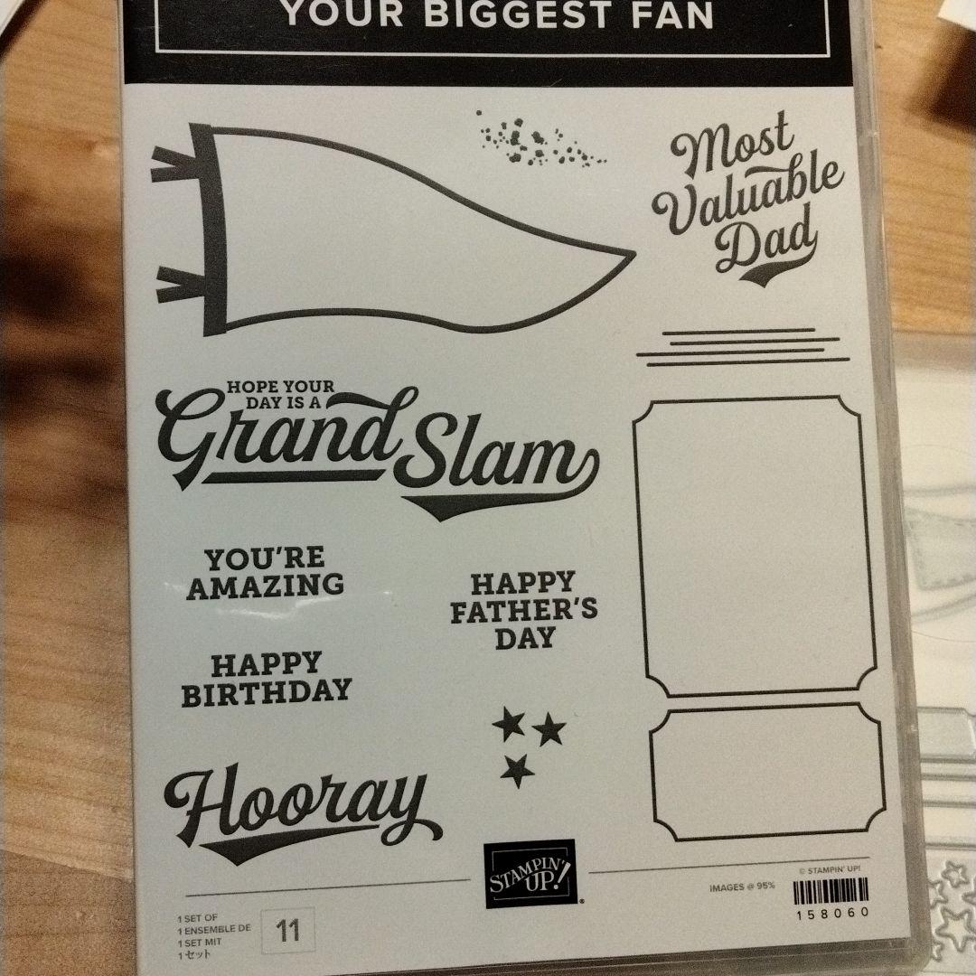 未使用　スタンピンアップ　父の日　スポーツイベントダイとスタンプ　アメリカン