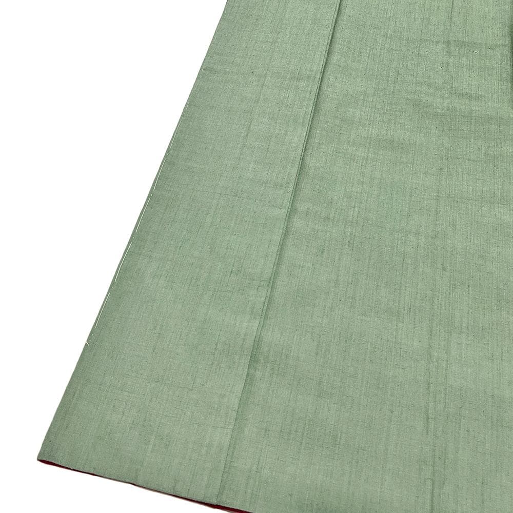 結城紬 重要無形文化財 正絹 新古品 黄緑 お洒落 ymk0042