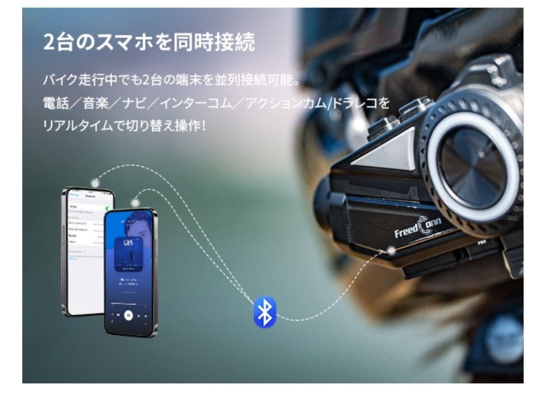 カメラ付きインカム FreedConn R3Pro