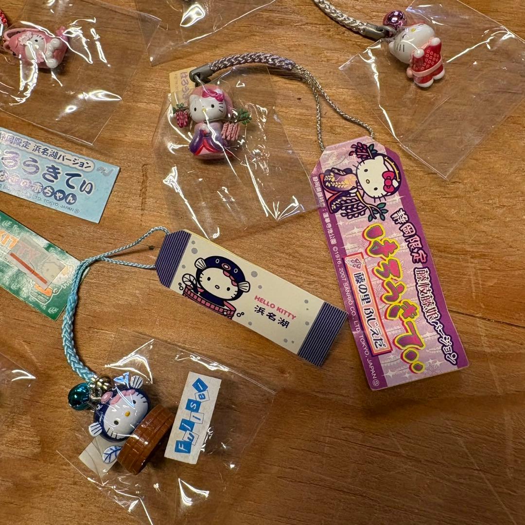 ハローキティ 静岡県内 限定 ご当地ストラップ 10個 セット