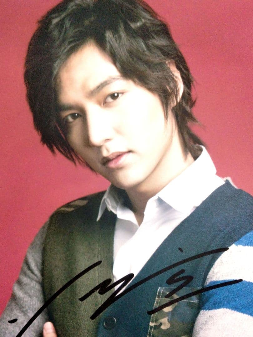イ・ミンホ直筆サイン入り超大型写真…Lee Min-ho…花より男子…10