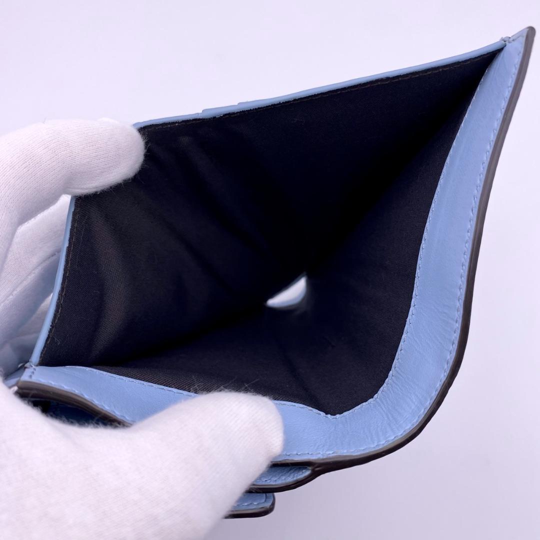 美品 FENDI フェンディ ズッカ バケットウォレット エンボイスレザー