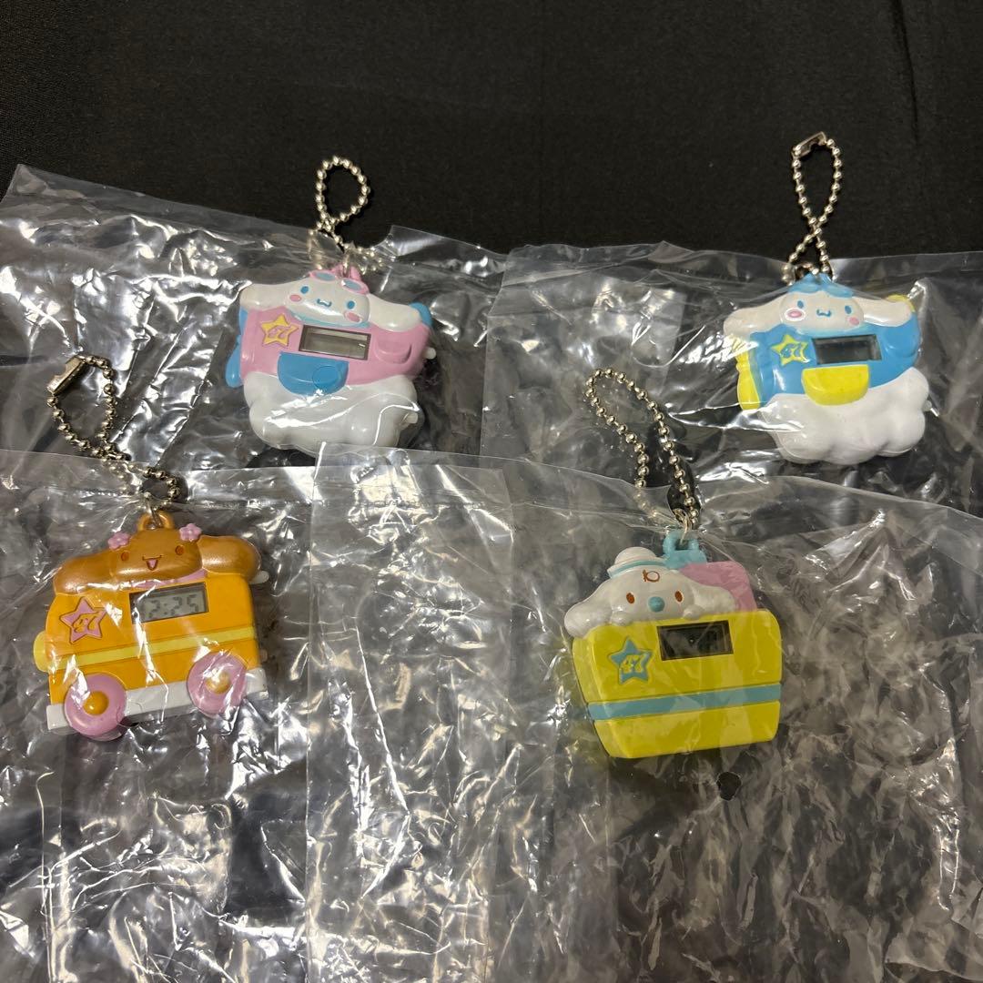 希少 サンリオ シナモロール ウォッチスイング キーホルダー 時計 4種セット