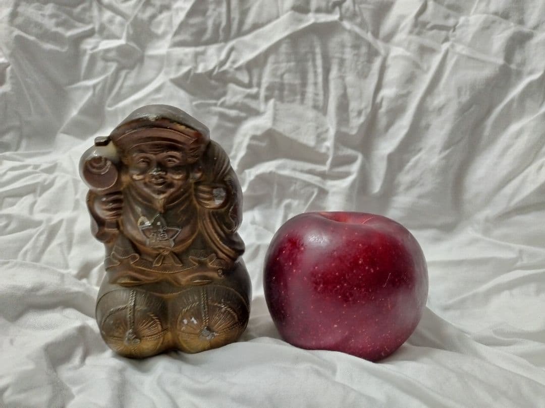 金属製 古銅 大黒様 七福神 骨董 貯金箱