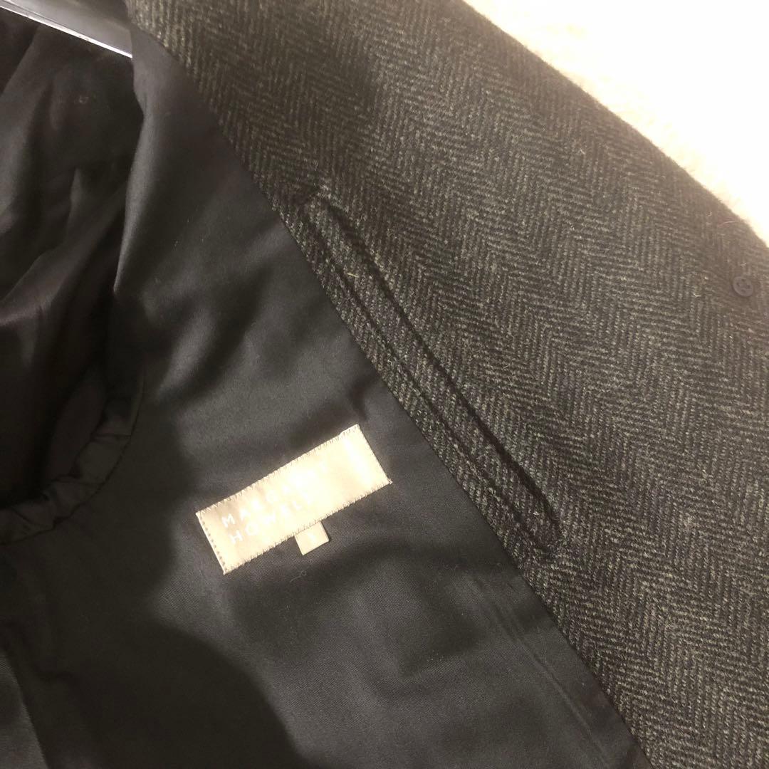 極美品 マーガレットハウエル 21AW ブリティッシュウールツイードコート
